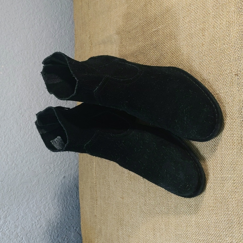 UGG Bandara Suede Leather Ankle Boots Women's Sz 8, Black, Good Condition
